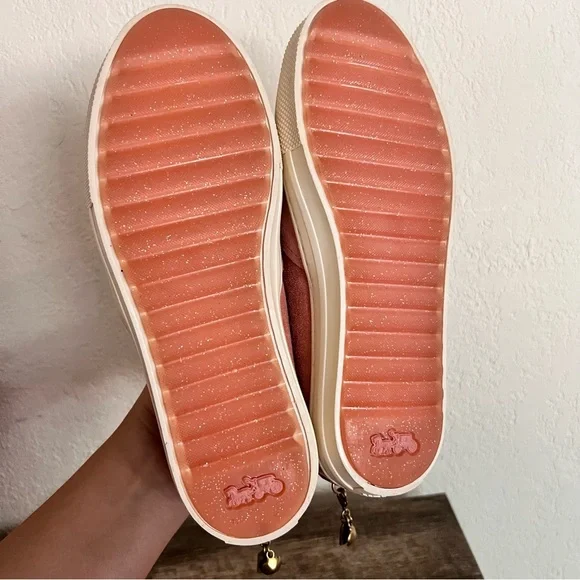 Coach Slip On Sneaker With Tea Rose Rivets - Picture 8 of 12